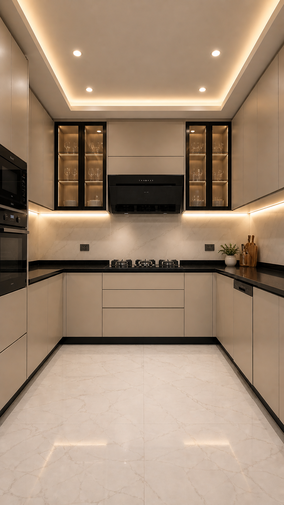 مطابخ ألمنيوم صولد من أعمال Kitchen Lab Jo في الأردن